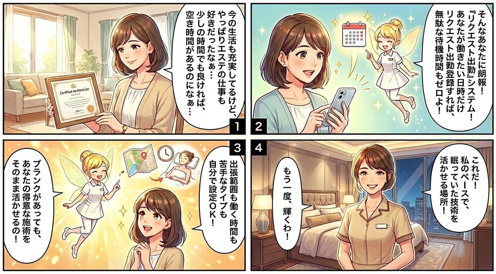 リクエスト出勤システムと出会って変わった私の毎日